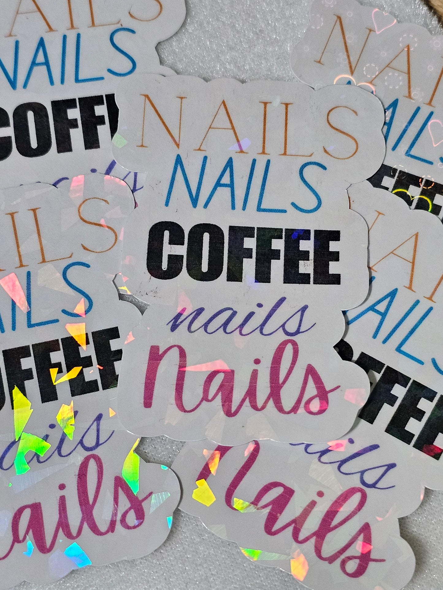STICKER-NAILS & COFFEE