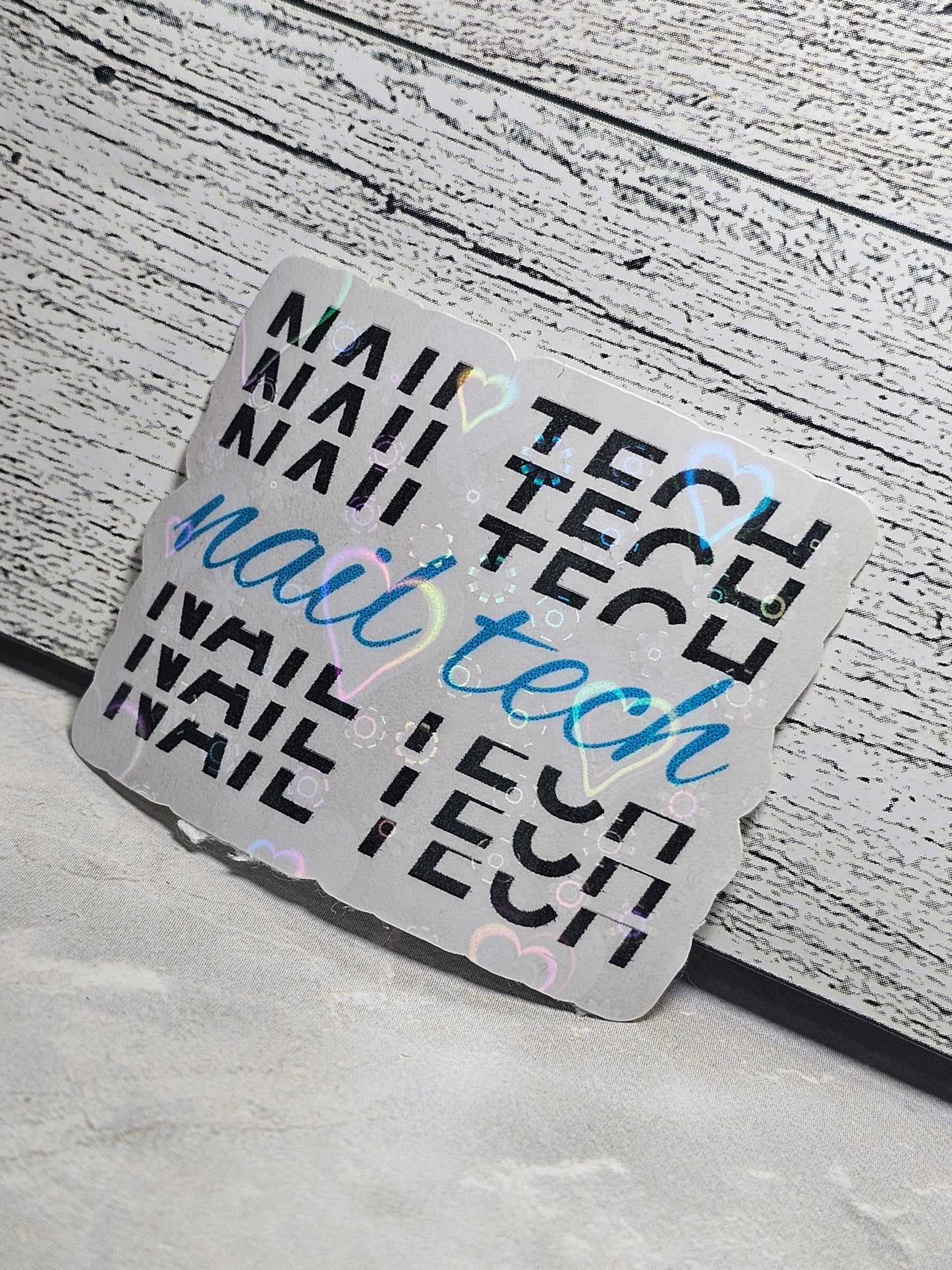 NAIL TECH STICKER-BLUE
