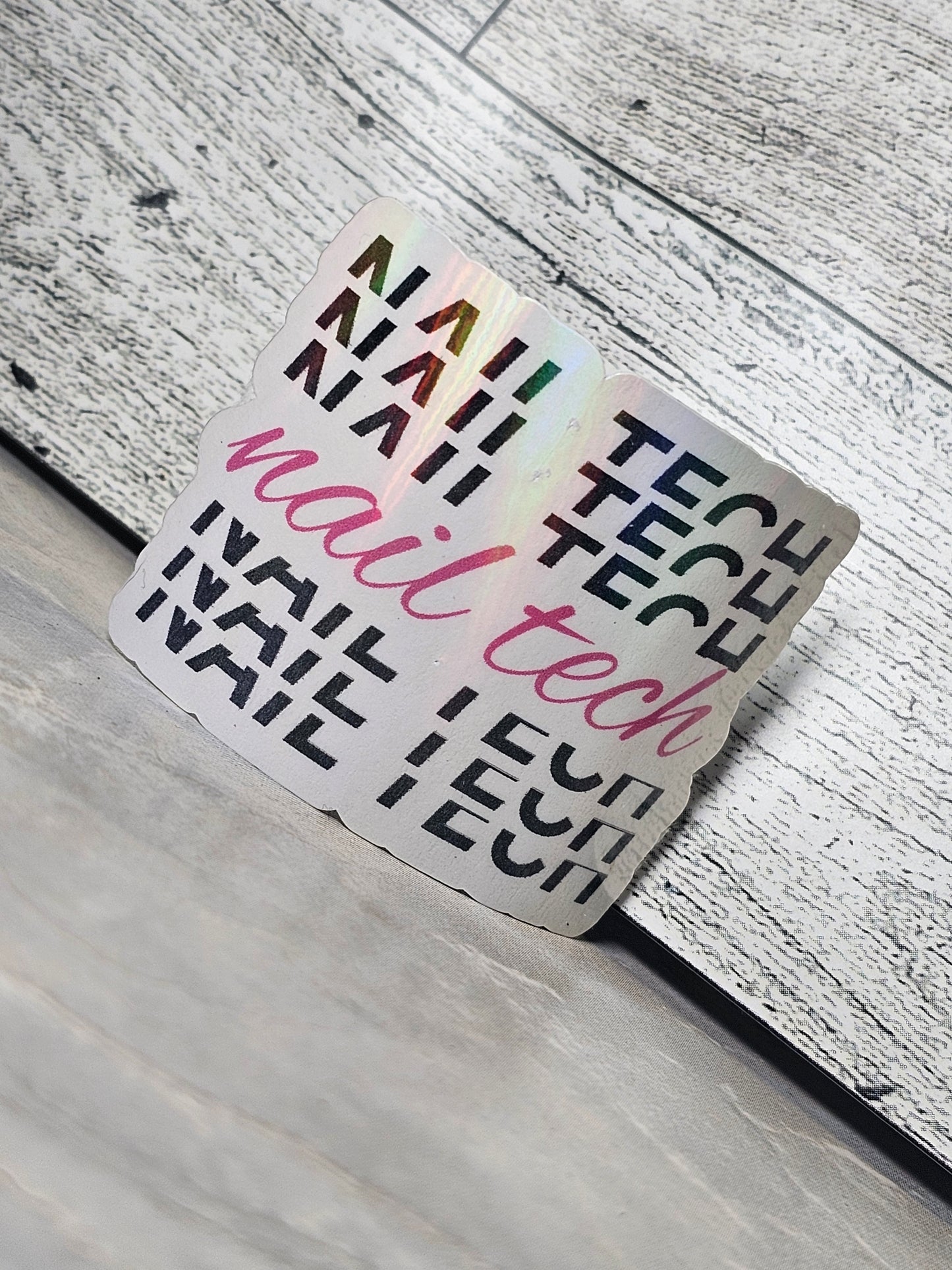 NAIL TECH STICKER-PINK