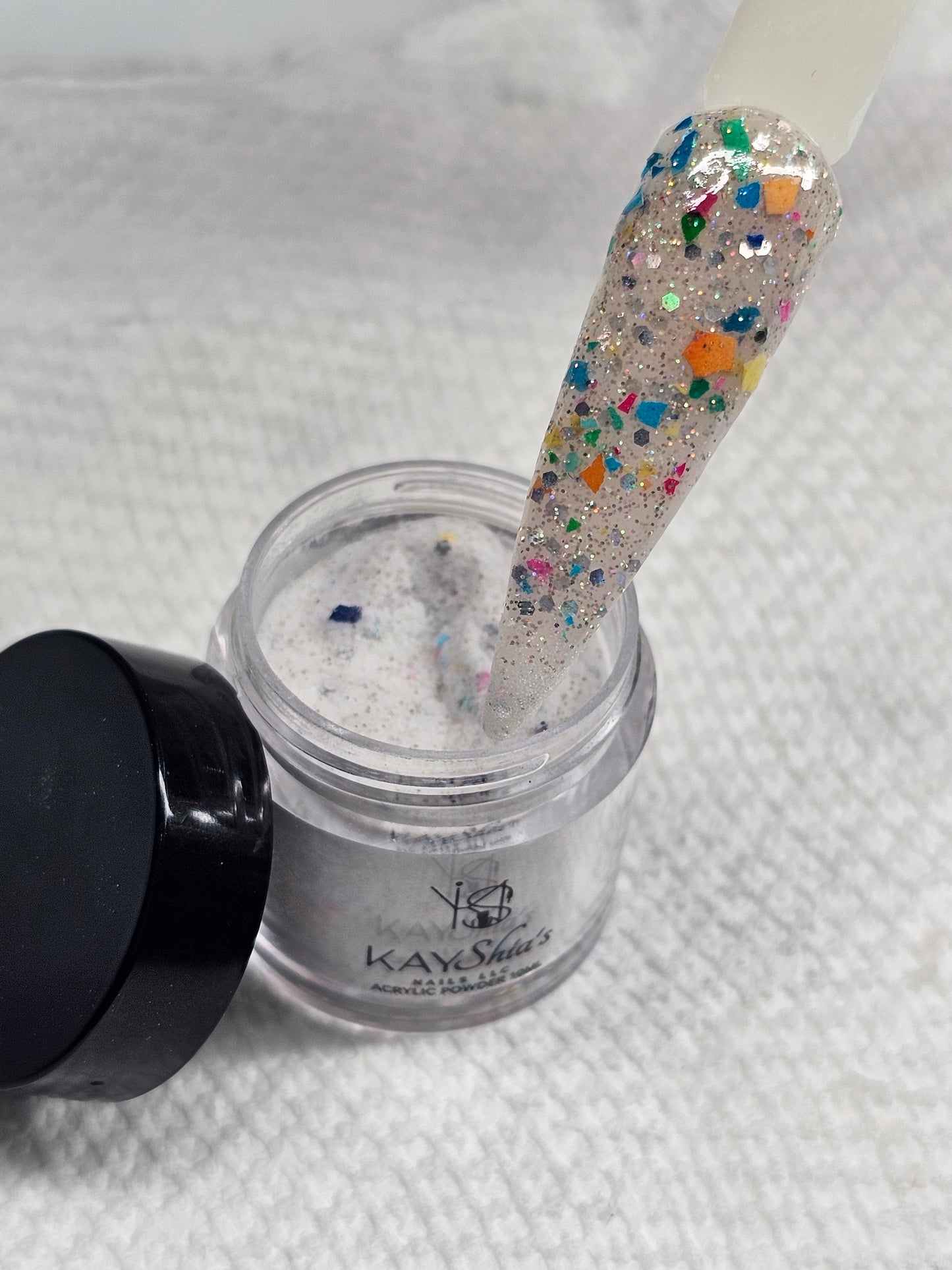 ACRYLIC MIX #E420 "EASTER EGGSHELL GLITTER"