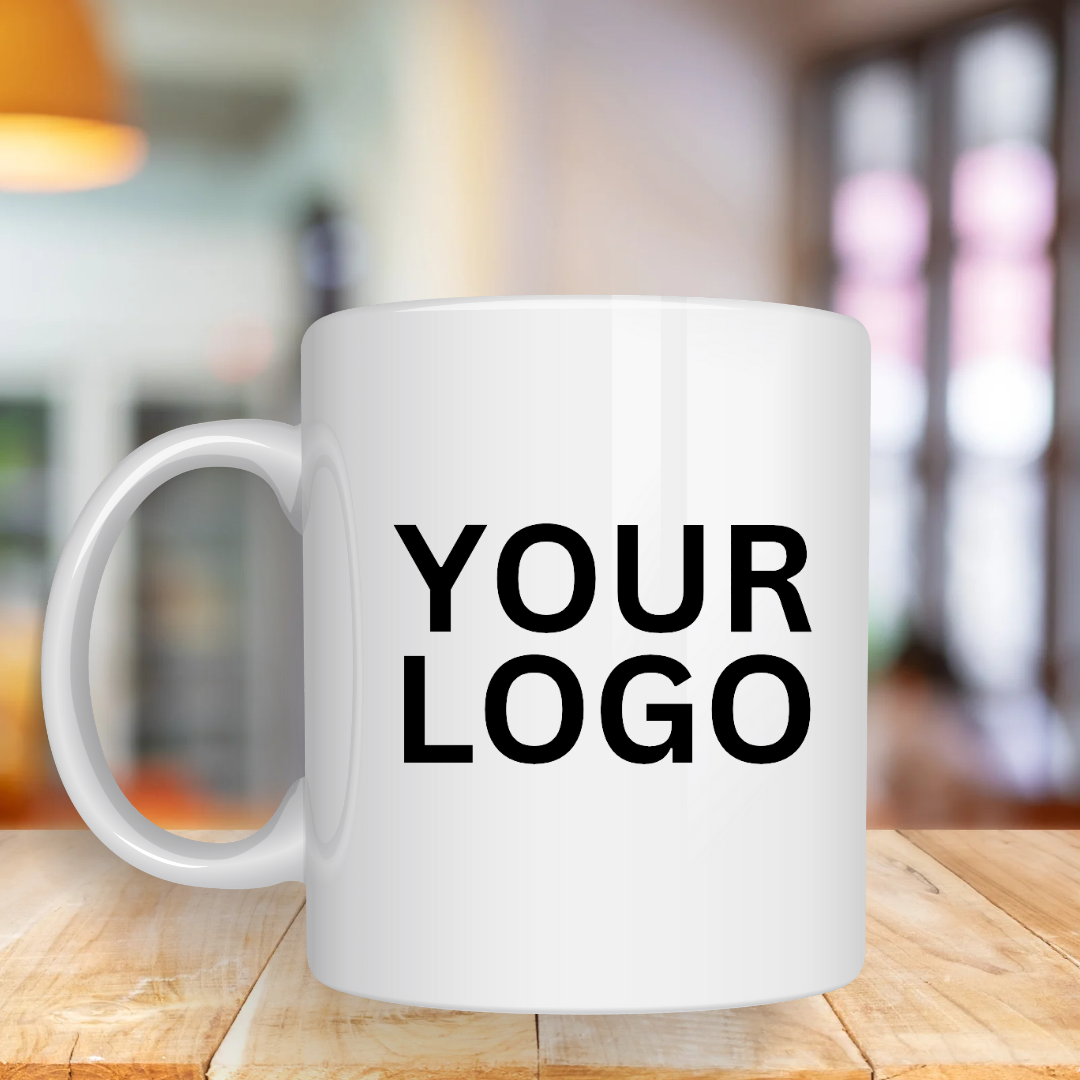 MUG// YOUR OWN LOGO- MUST EMAIL SLEE YOUR LOGO TO KAYMORALES87@GMAIL.COM