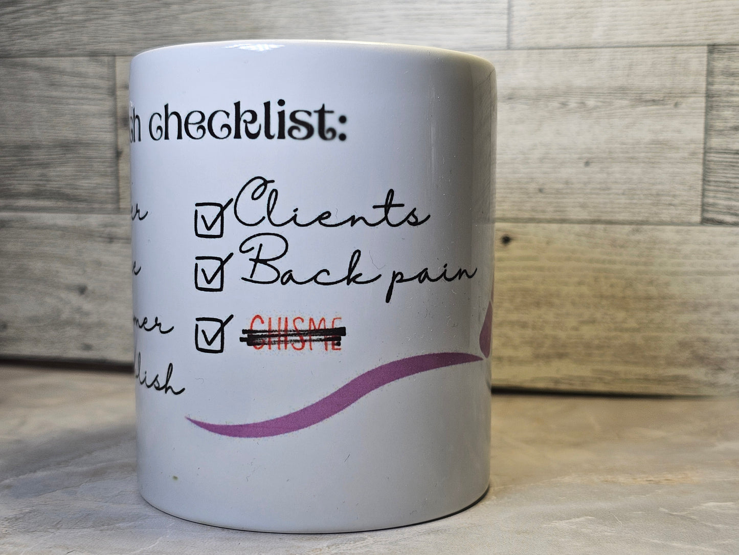 NAIL TECH CHECKLIST MUG